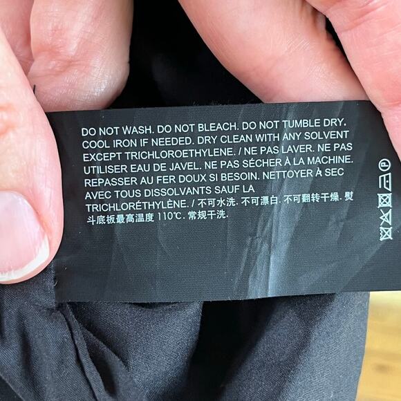 Theory Women's Round Neck Midi Dress Black Size 8 - Picture 10 of 10